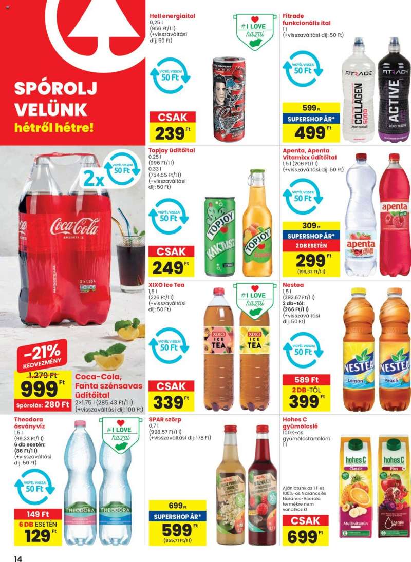 Spar Akciós újság Spar 14 oldal