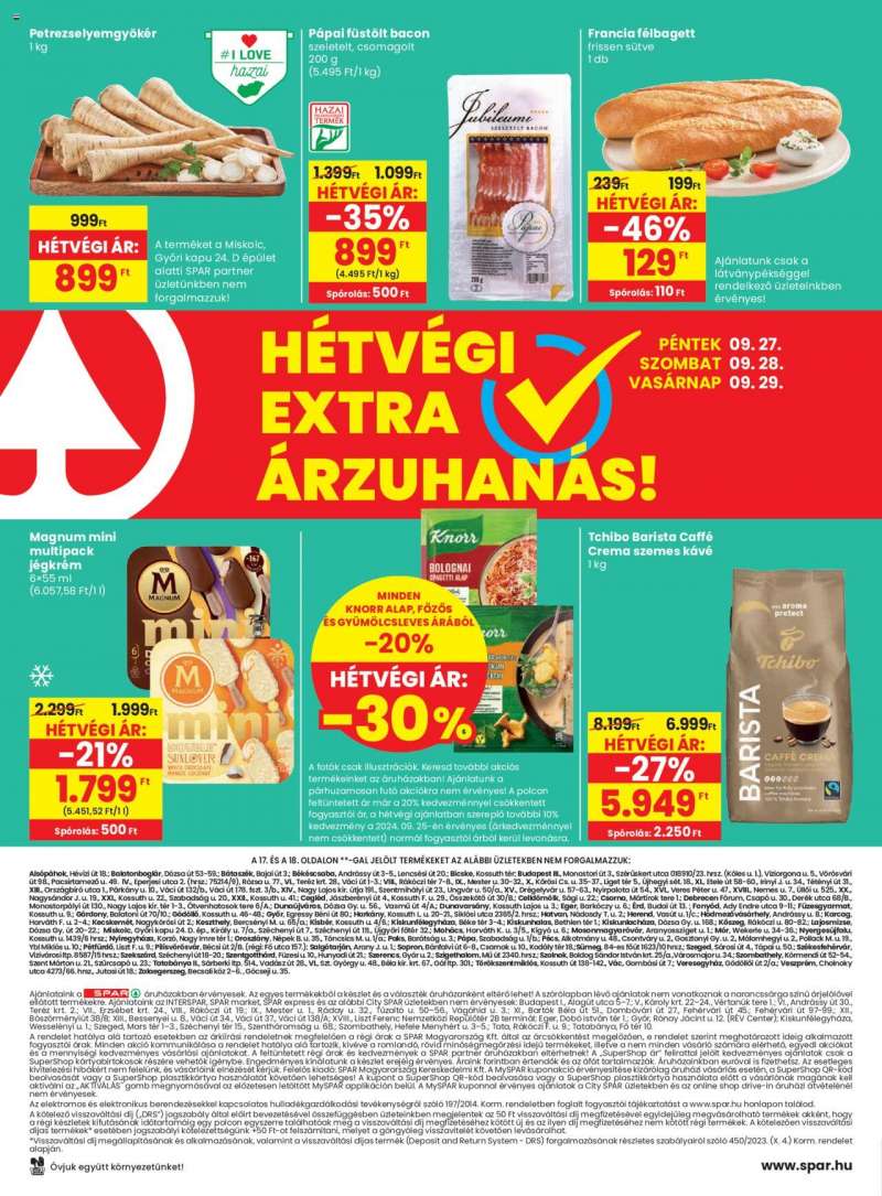 Spar Akciós újság Spar 20 oldal