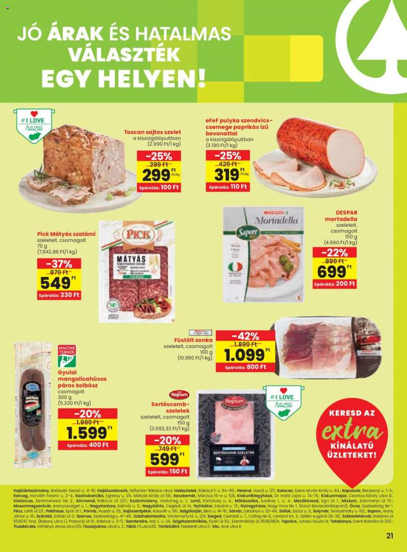 Spar Extra ajánlat! 2 oldal