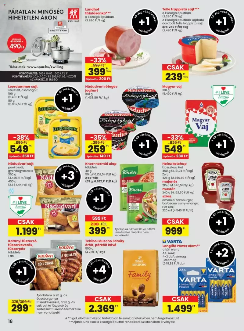 Spar Akciós újság Spar 18 oldal