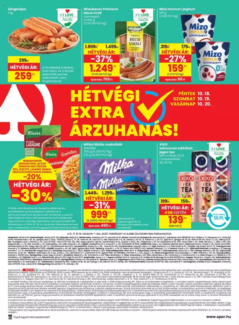 Spar Akciós újság Spar 20 oldal