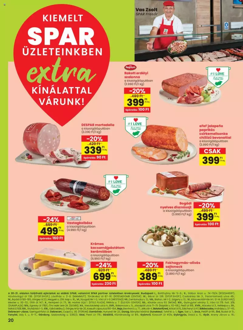 Spar Extra ajánlat! 1 oldal