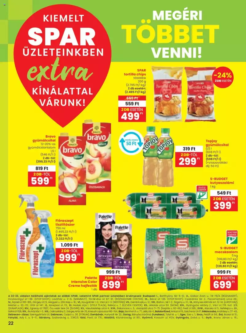 Spar Extra ajánlat! 3 oldal