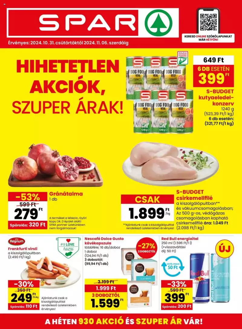 Spar Akciós újság Spar 1 oldal