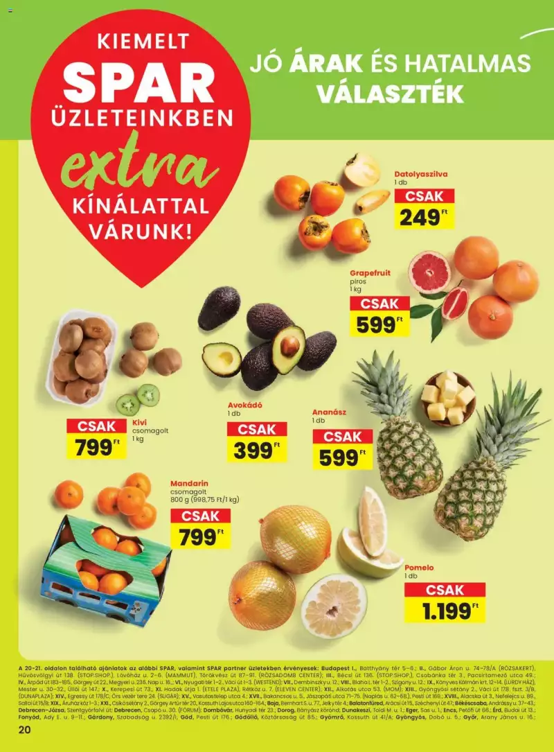 Spar Extra ajánlat! 1 oldal