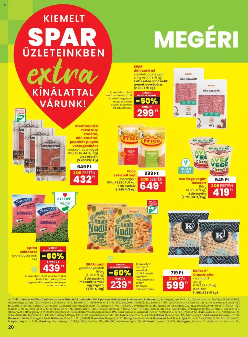 Spar Extra ajánlat! 1 oldal