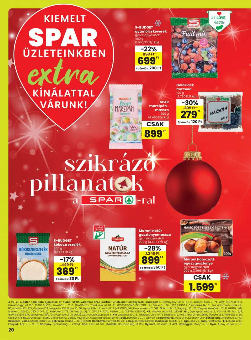 Spar Akciós Újság Extra Ajánlat 1 oldal