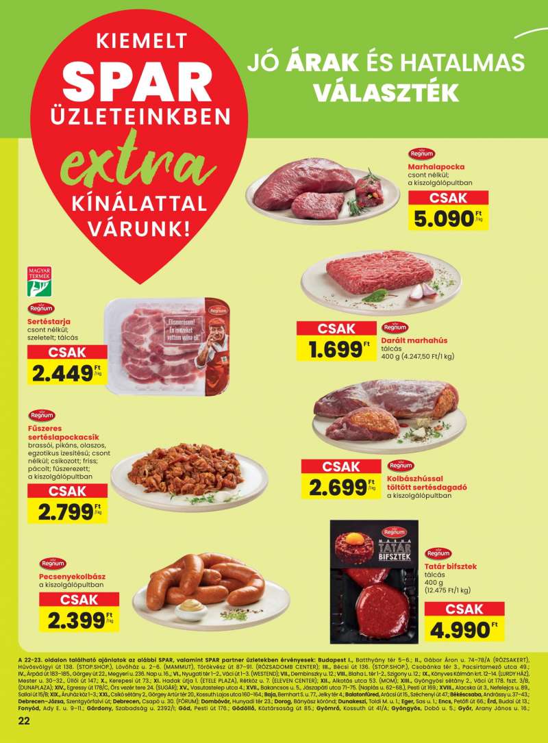 Spar Akciós Újság Extra Ajánlat 3 oldal