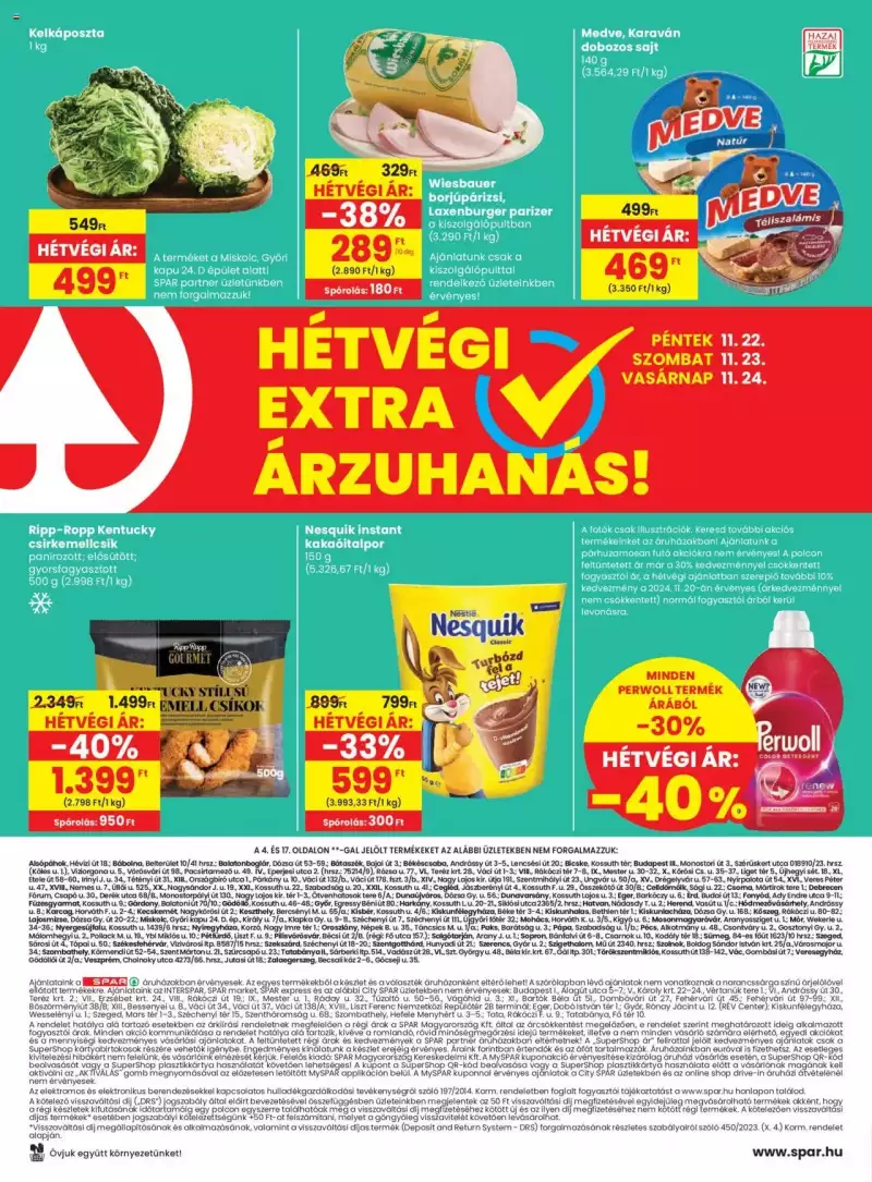 Spar Black Friday 20 oldal