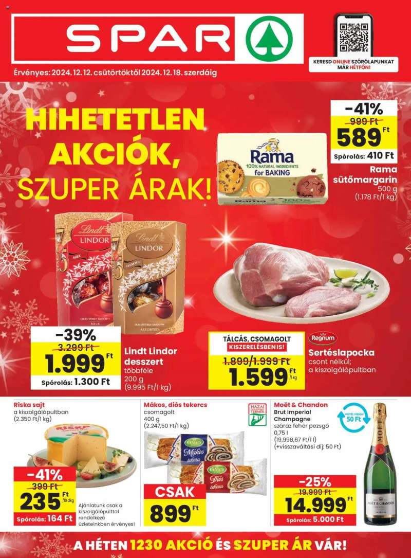 Spar Akciós újság Spar 1 oldal