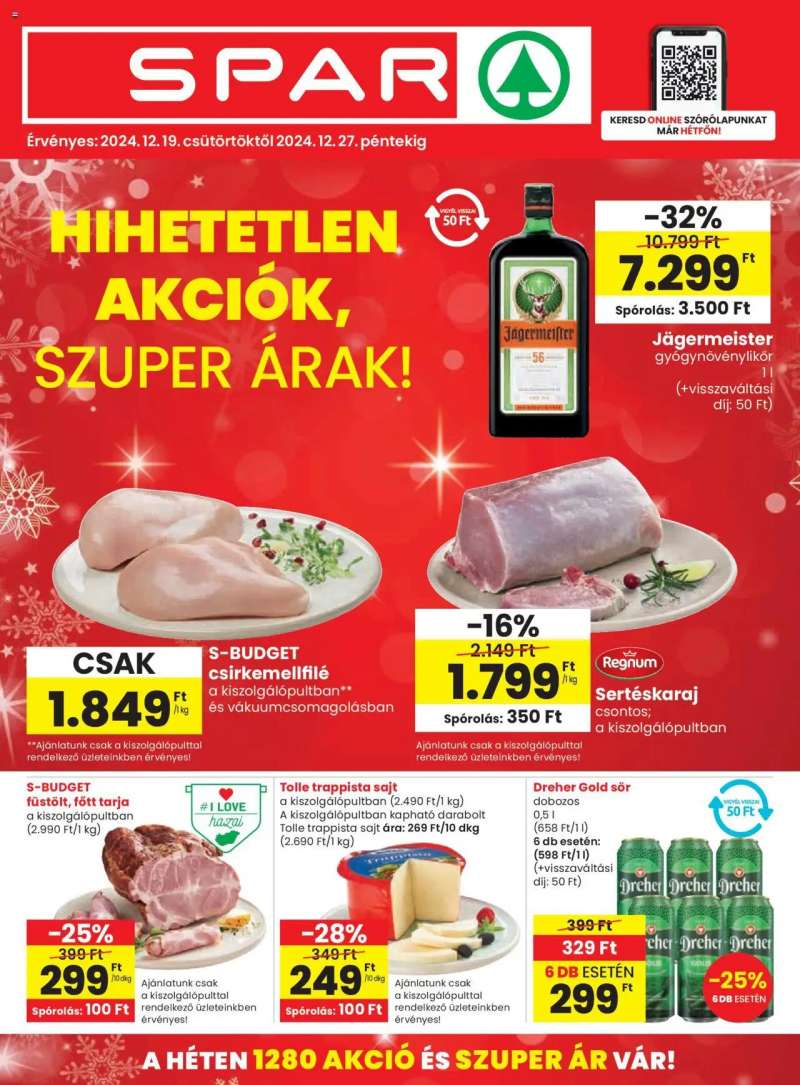 Spar Akciós újság Spar 1 oldal