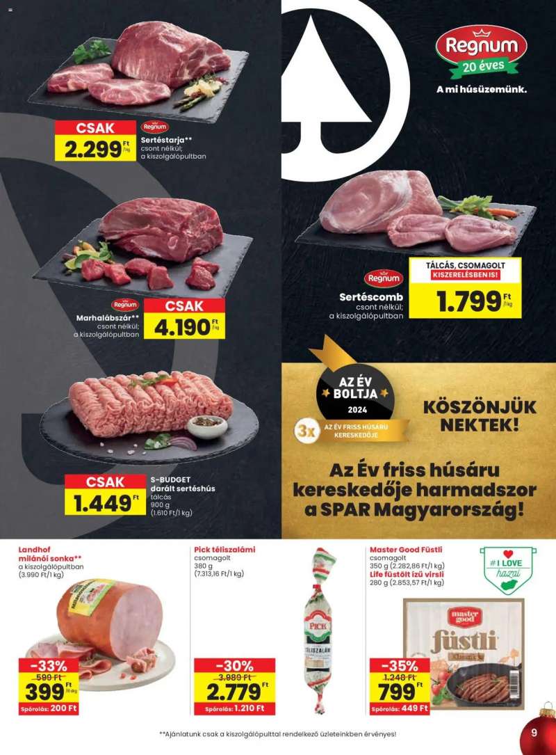 Spar Akciós újság Spar 9 oldal