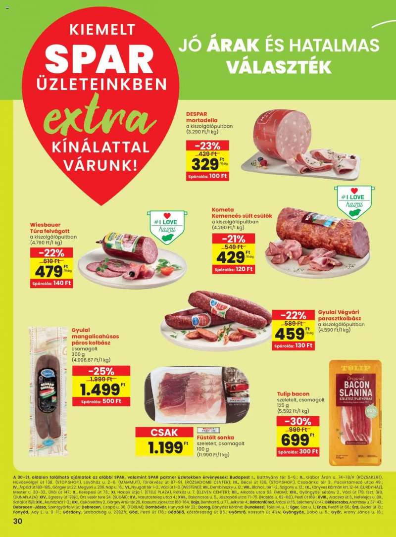 Spar Extra ajánlat! 3 oldal