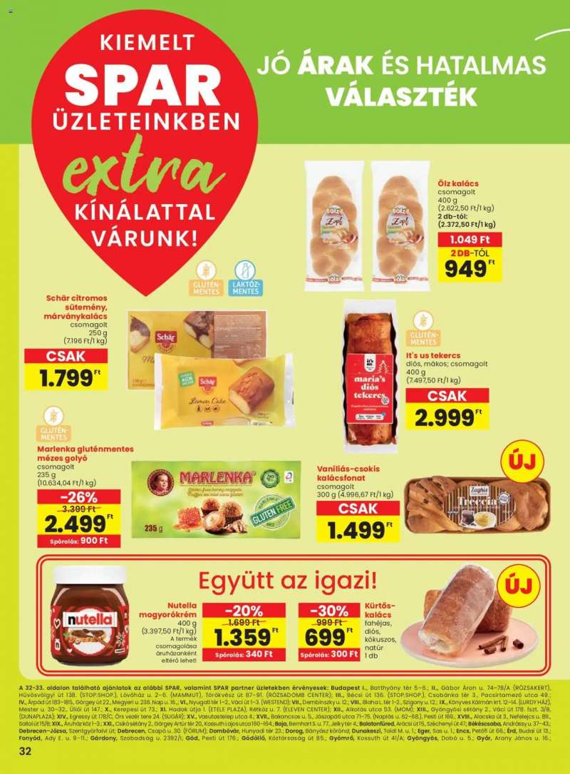 Spar Extra ajánlat! 5 oldal