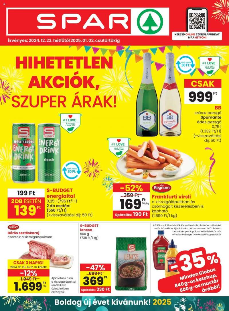 Spar Akciós újság Spar 1 oldal