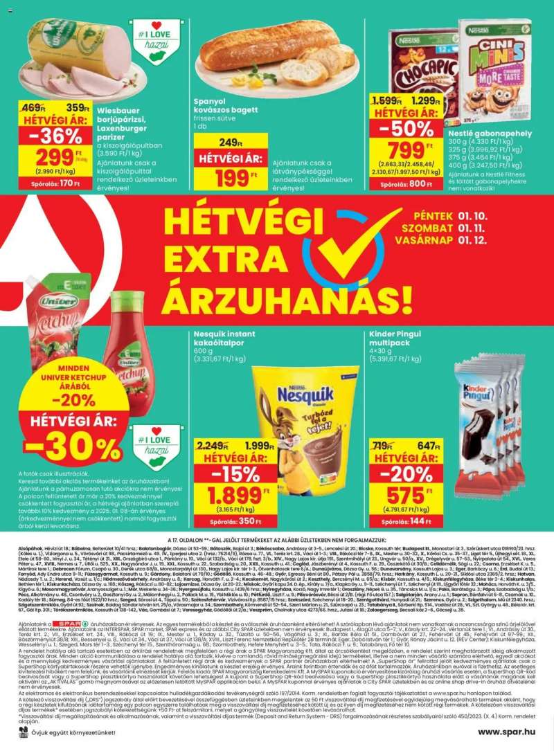 Spar Akciós újság Spar 20 oldal