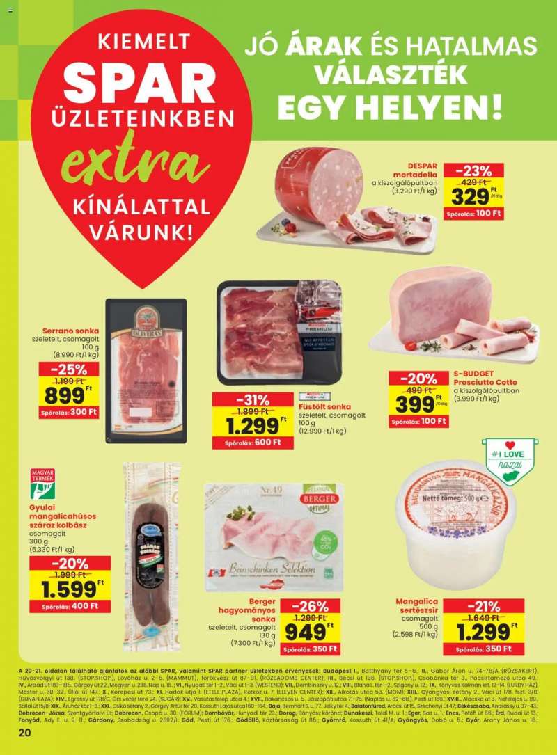 Spar Extra ajánlat! 1 oldal