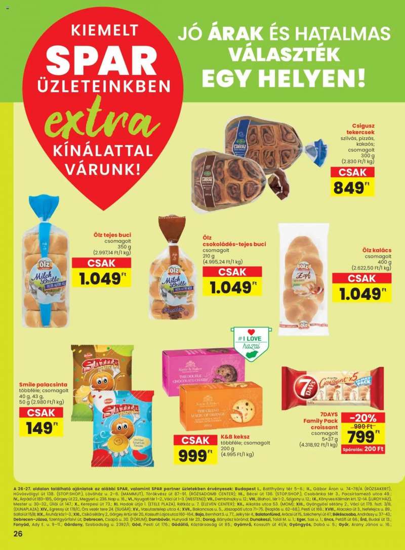 Spar Extra ajánlat! 3 oldal