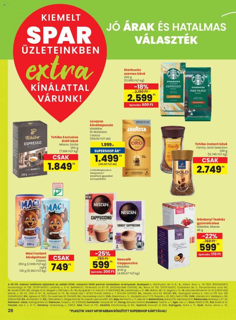 Spar Extra ajánlat! 5 oldal