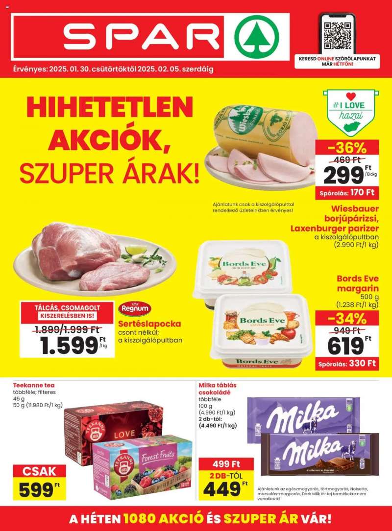 Spar Akciós újság Spar 1 oldal