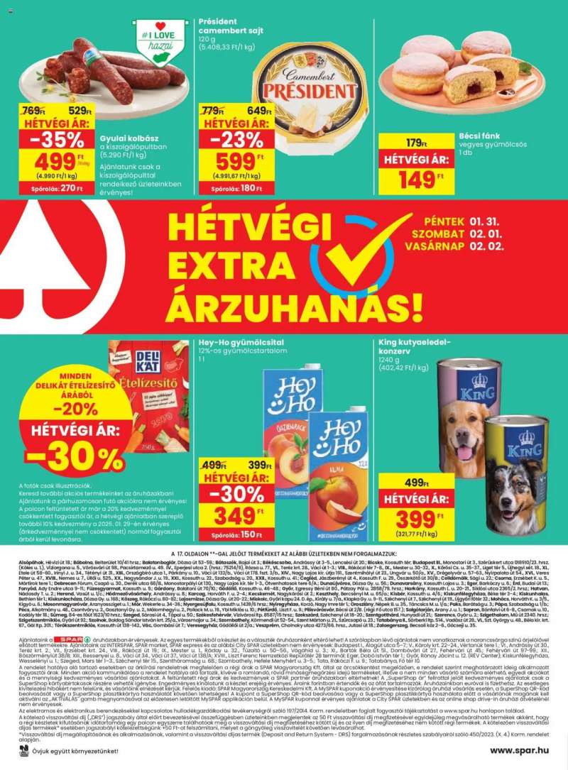 Spar Akciós újság Spar 20 oldal