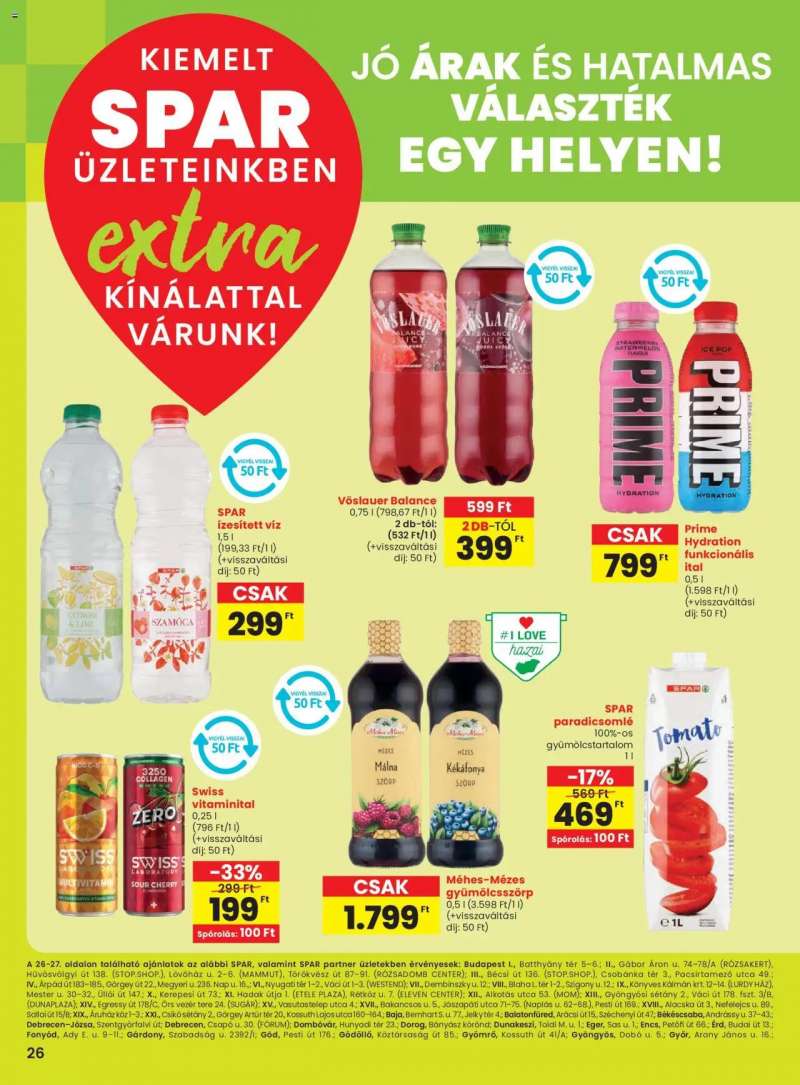 Spar Extra ajánlat! 7 oldal