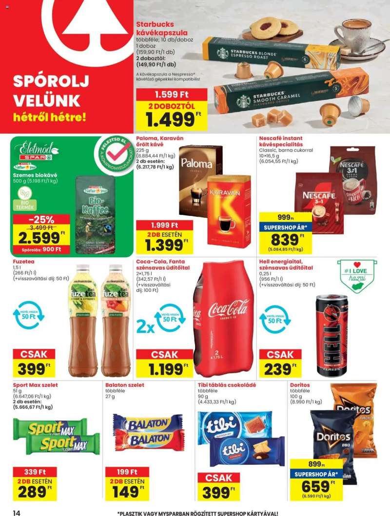 Spar Akciós újság Spar 14 oldal