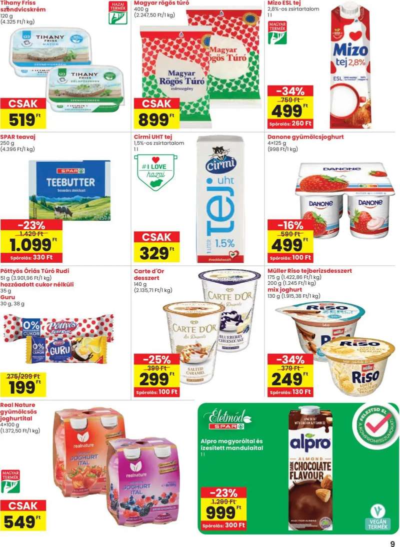 Spar Akciós újság Spar 9 oldal