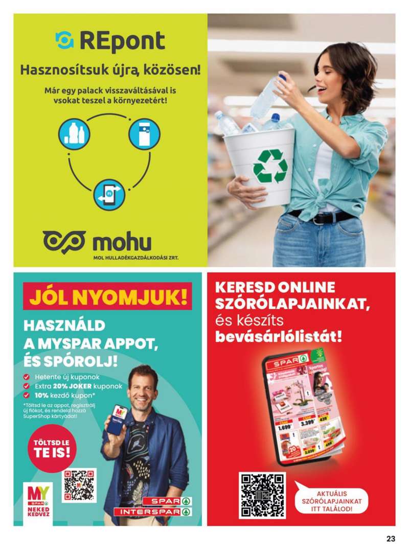 Spar Akciós Újság 23 oldal