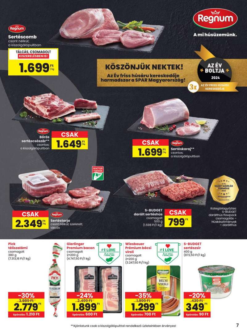 Spar Akciós Újság 7 oldal