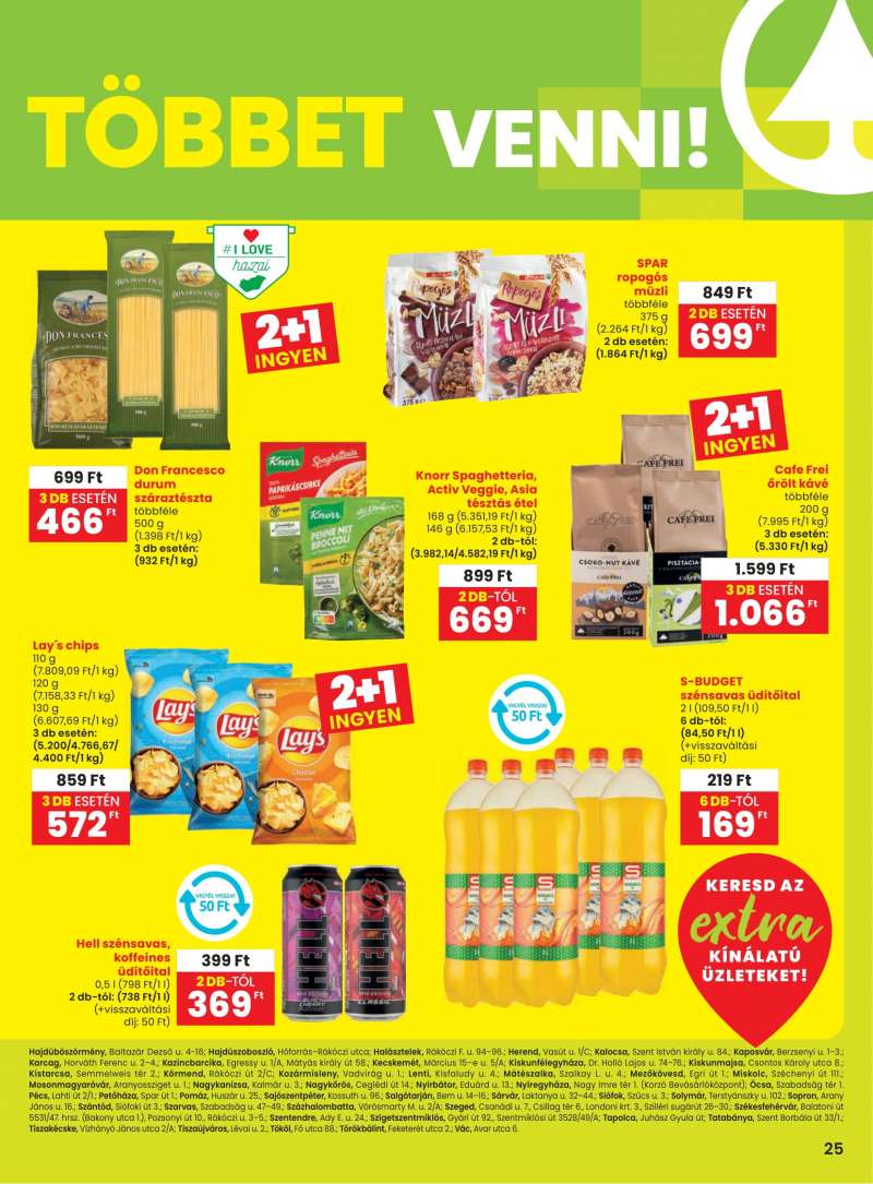 Spar Akciós Újság Extra 2 oldal