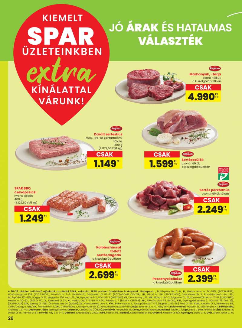 Spar Akciós Újság Extra 3 oldal