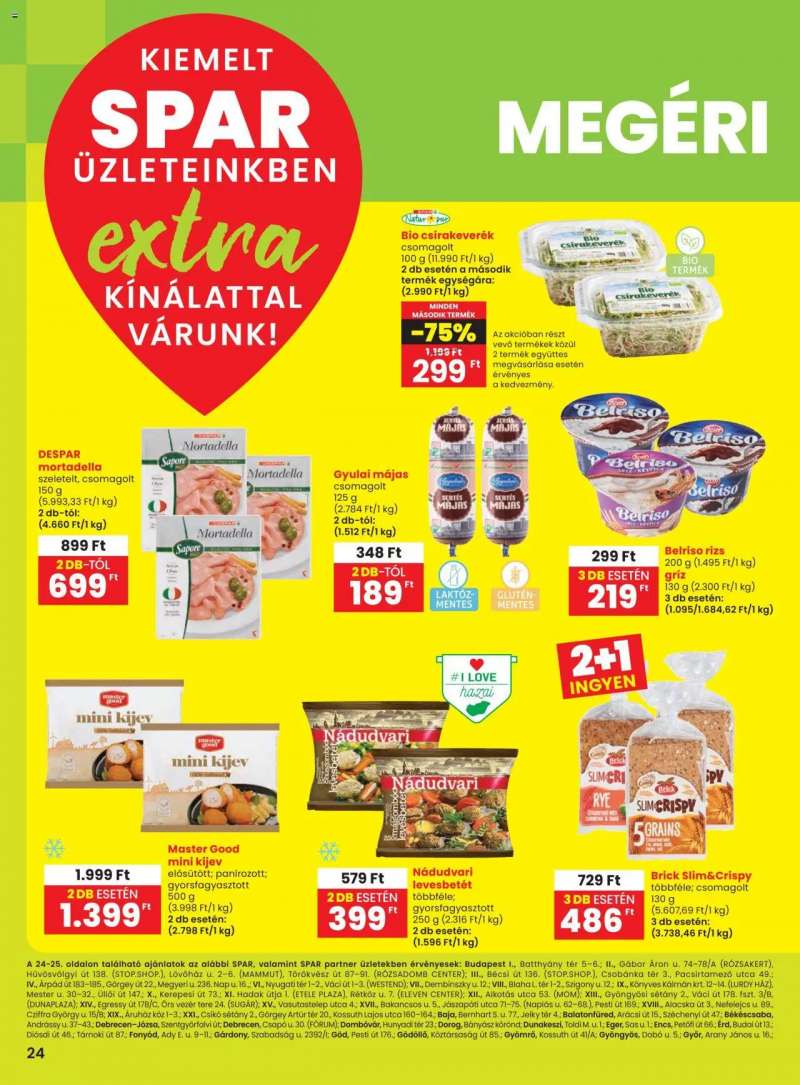 Spar Extra ajánlat! 1 oldal