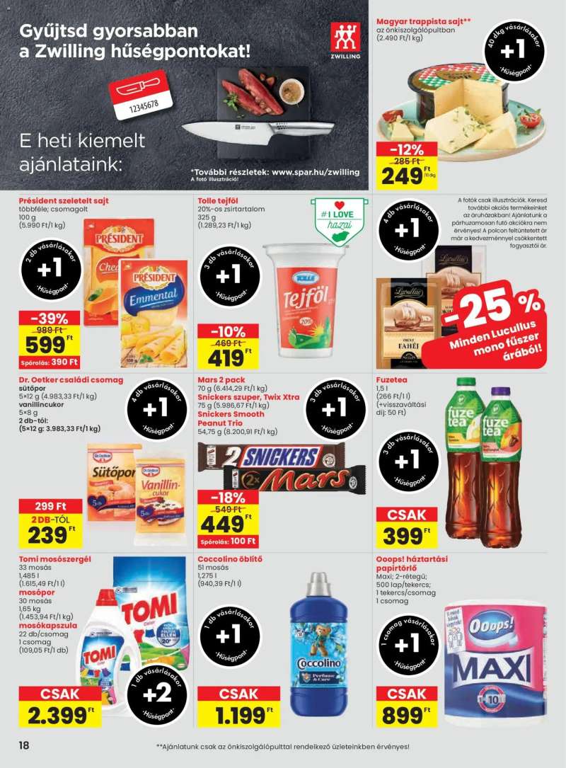 Spar Akciós újság Spar 18 oldal