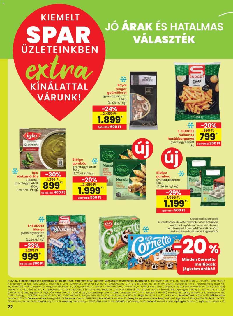 Spar Extra ajánlat 3 oldal