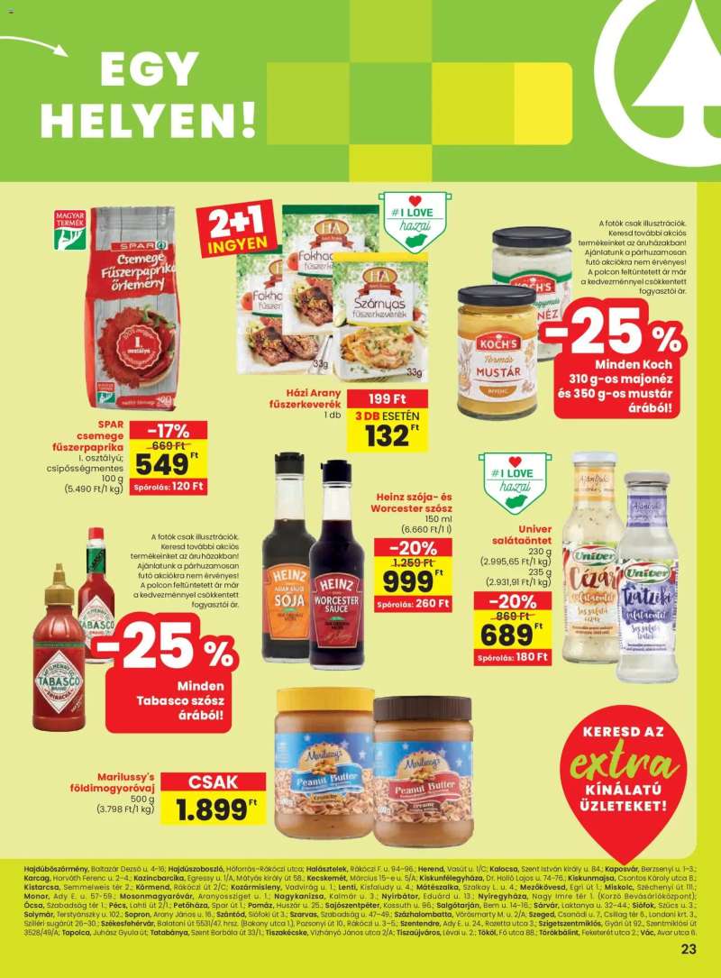 Spar Extra ajánlat 4 oldal