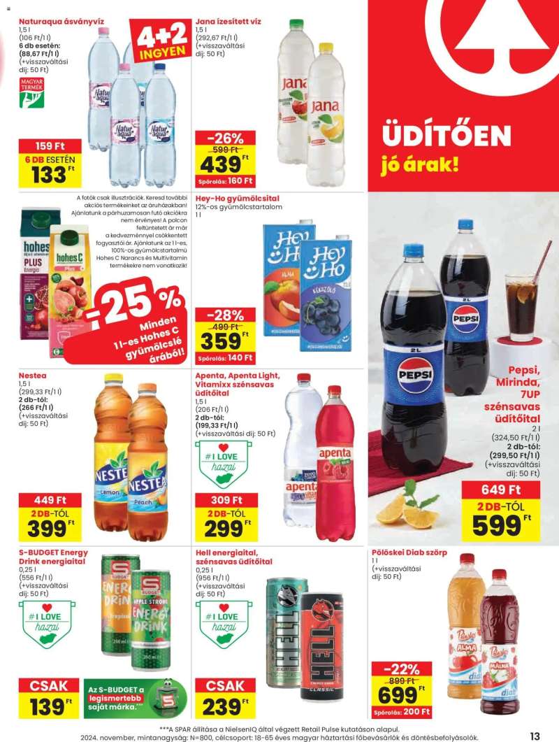 Spar Black Friday 13 oldal