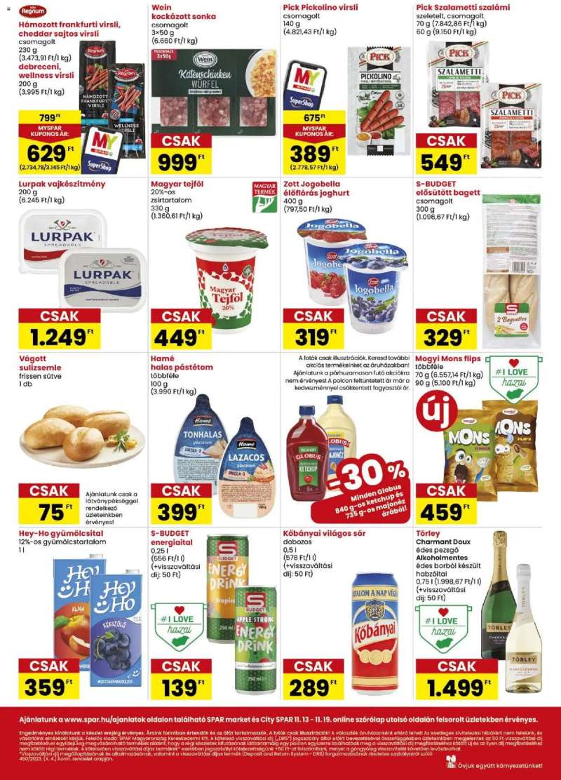 Spar City Spar szórólap 2 oldal