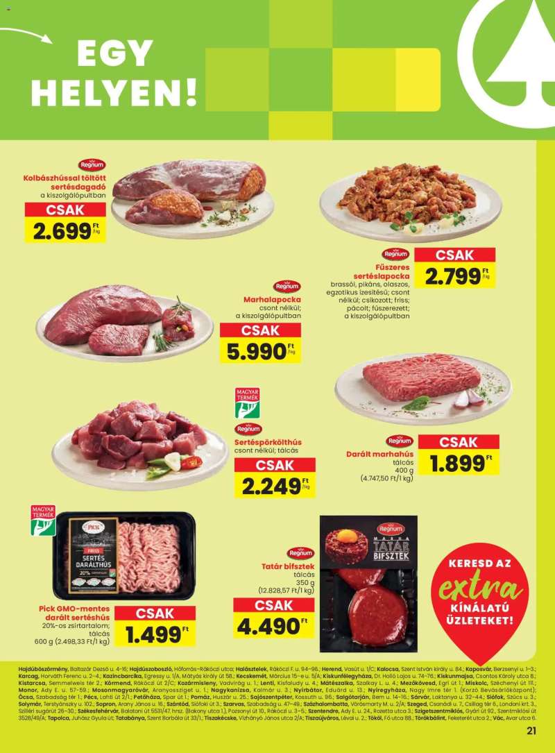 Spar Extra ajánlat 2 oldal