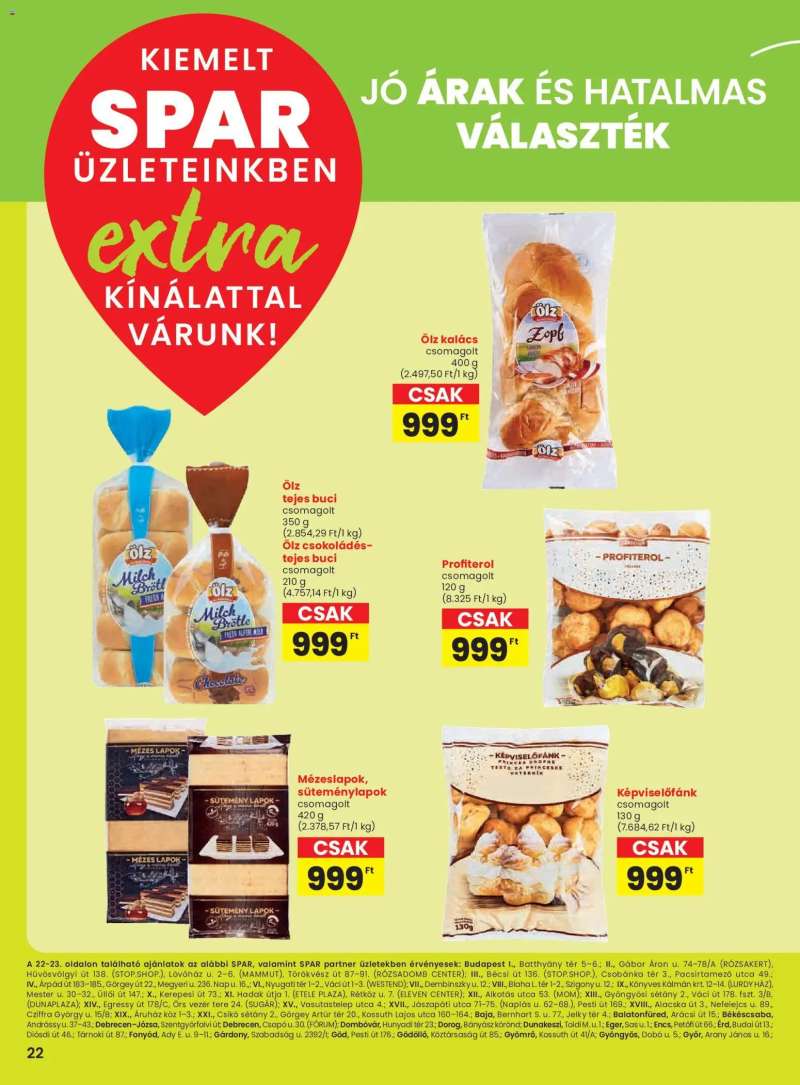 Spar Extra ajánlat 3 oldal
