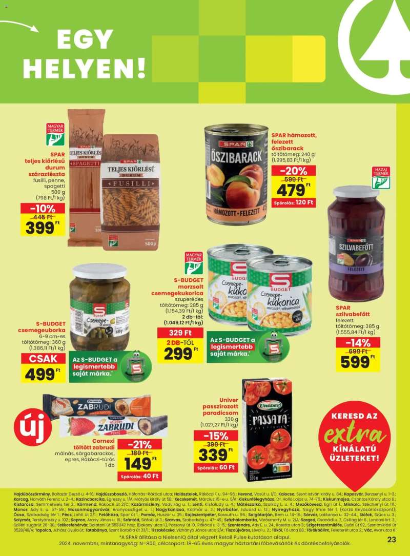 Spar Extra ajánlat 4 oldal