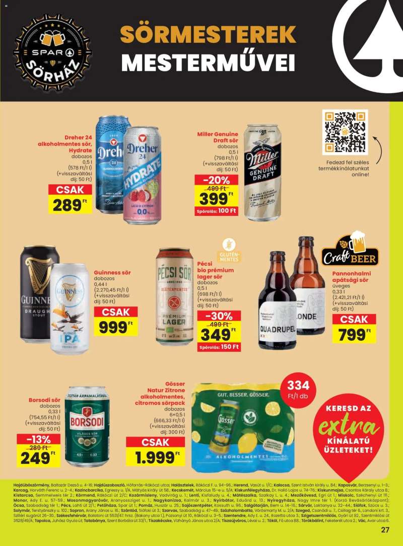 Spar Extra ajánlat 8 oldal