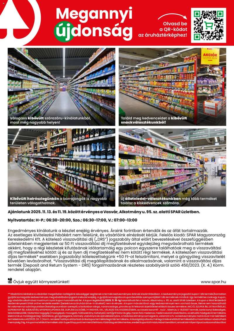 Spar Vasvár üzlet megújulás 2 oldal