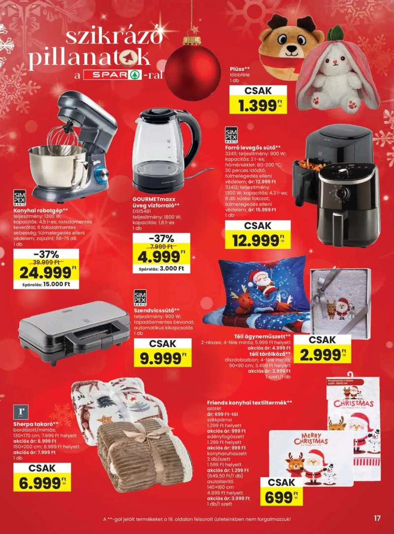 Spar Black Friday 17 oldal