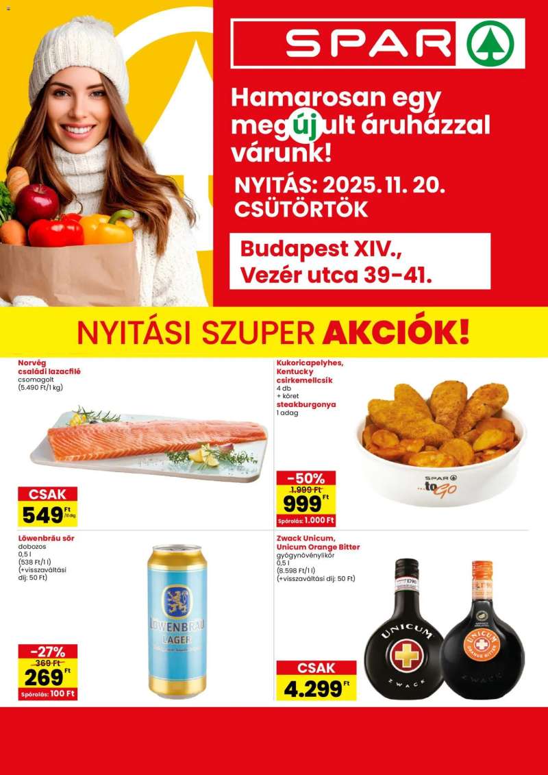 Spar BP Veres P. u. üzlet megújulás 1 oldal