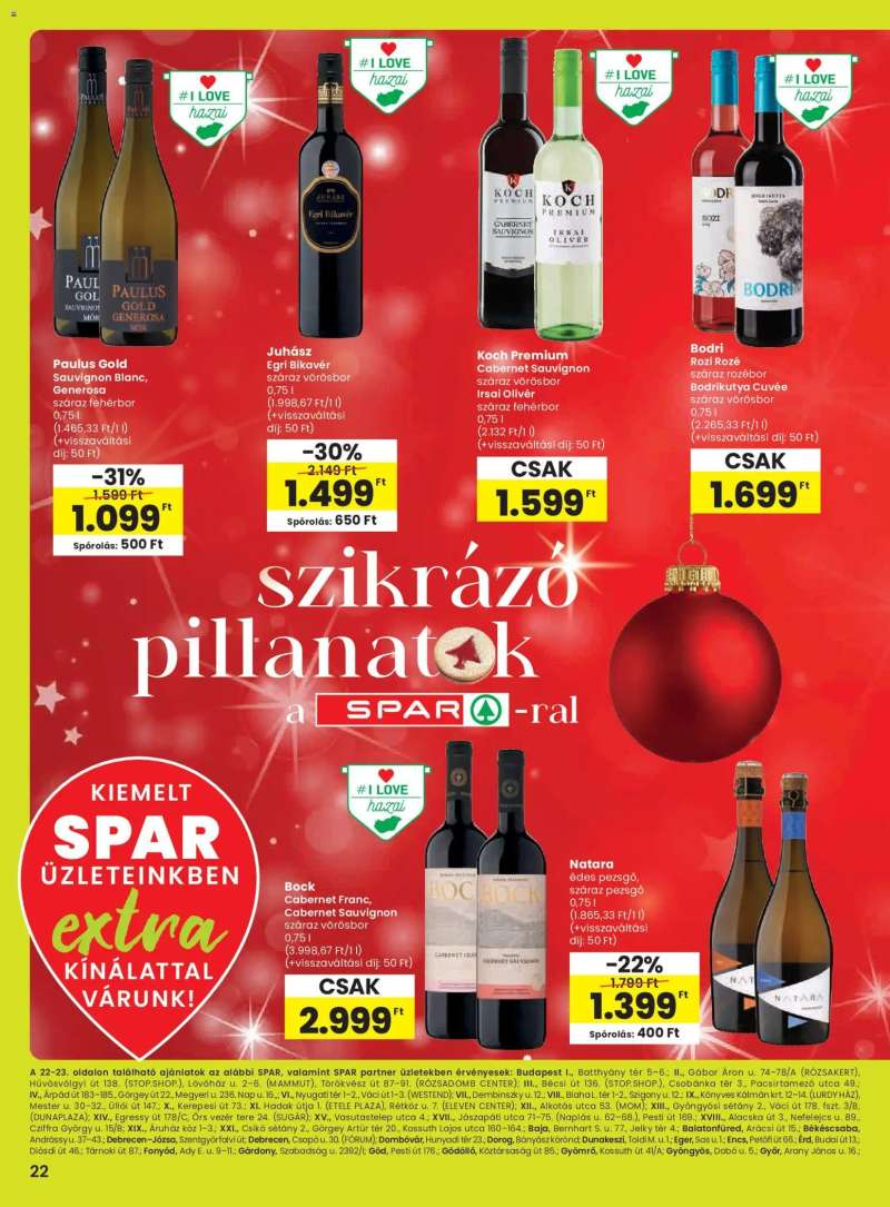 Spar Extra ajánlat 3 oldal