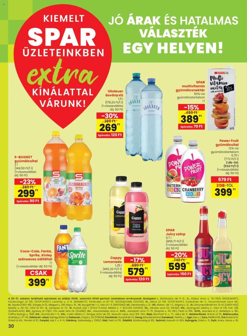 Spar Extra ajánlat 7 oldal