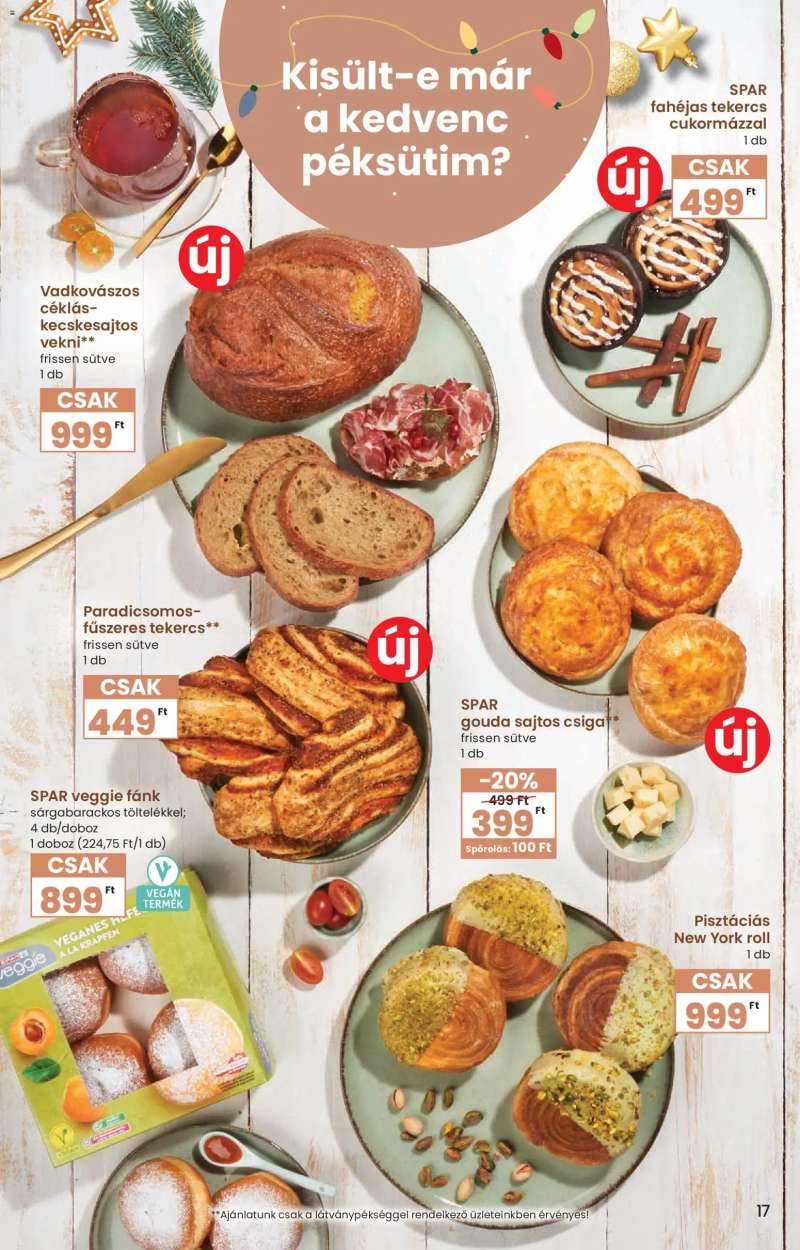 Spar Karácsonyi Ínyenc katalógus 17 oldal