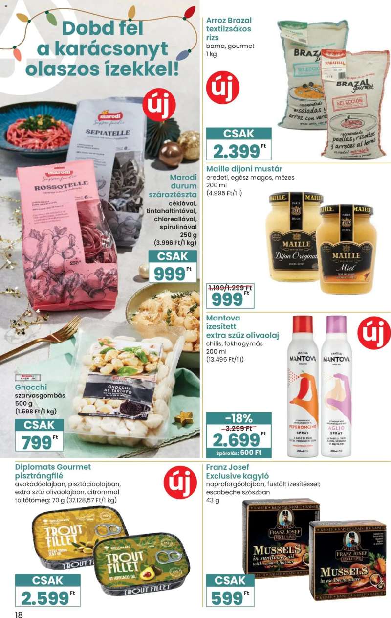 Spar Karácsonyi Ínyenc katalógus 18 oldal