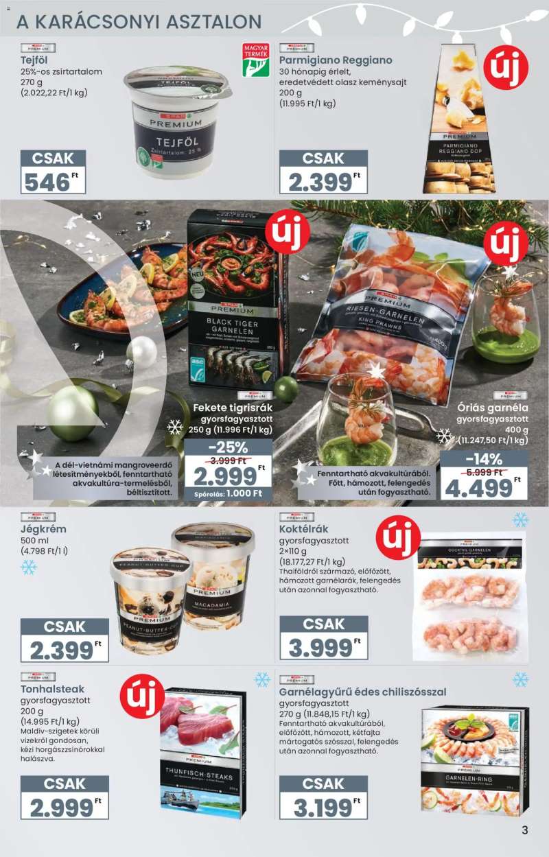 Spar Karácsonyi Ínyenc katalógus 3 oldal